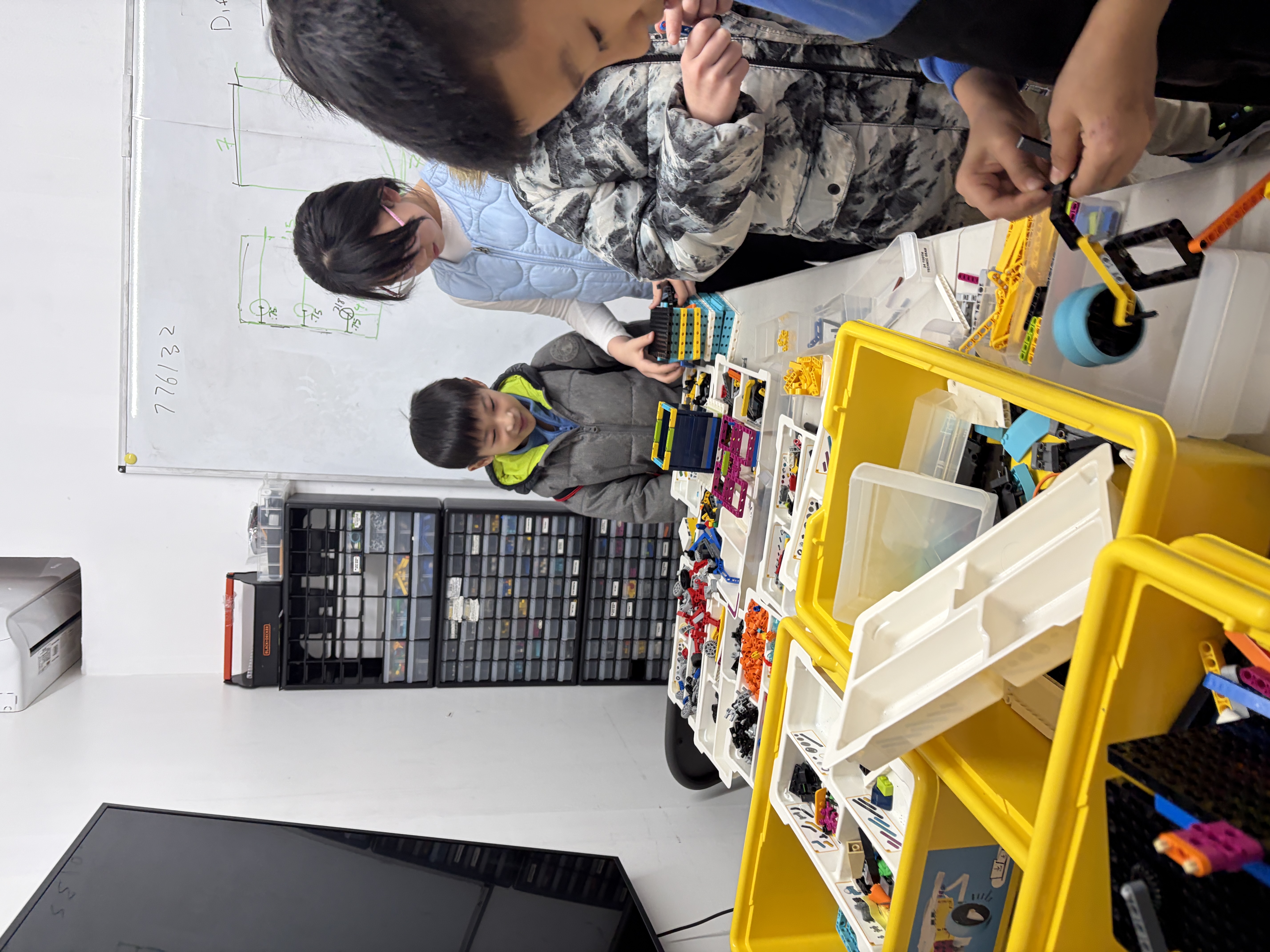 Students showcasing project results